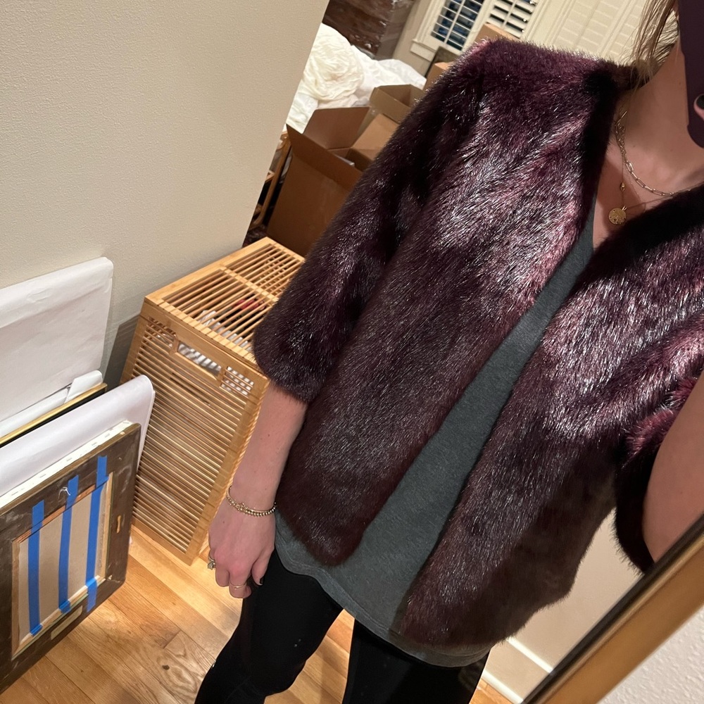 Club Monaco Faux Fur Jacket